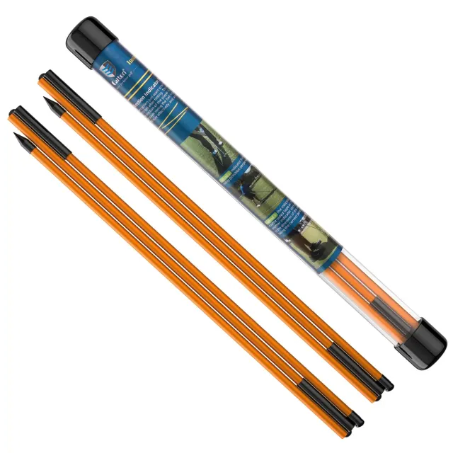 MoKo bastoni allineamento golf pieghevoli arancione 2 pezzi