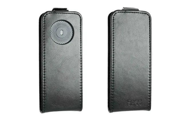 caseroxx per Nokia 130 2023 flip cover nera magnetica