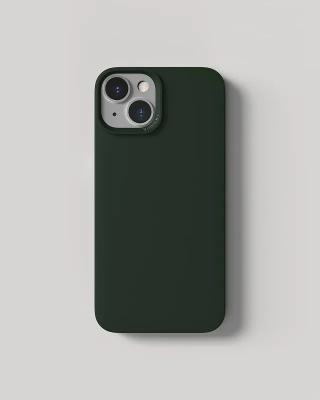Nudient Thin Case iPhone 14 cover verde MagSafe
