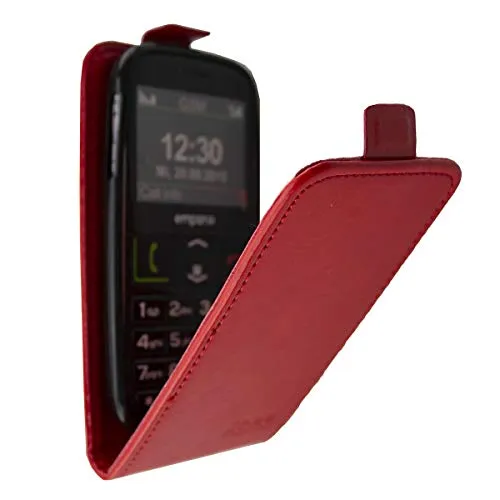 caseroxx Flip Cover Emporia Euphoria V50 custodia rossa