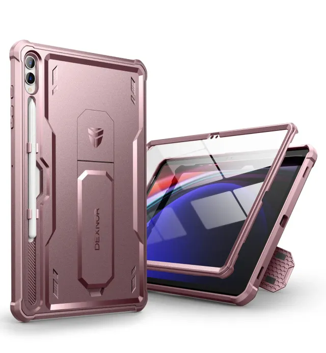 Dexnor Galaxy Tab S9 Plus custodia rugged rosa