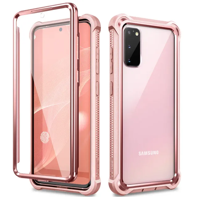 Dexnor Galaxy S20 custodia rosa 360 trasparente