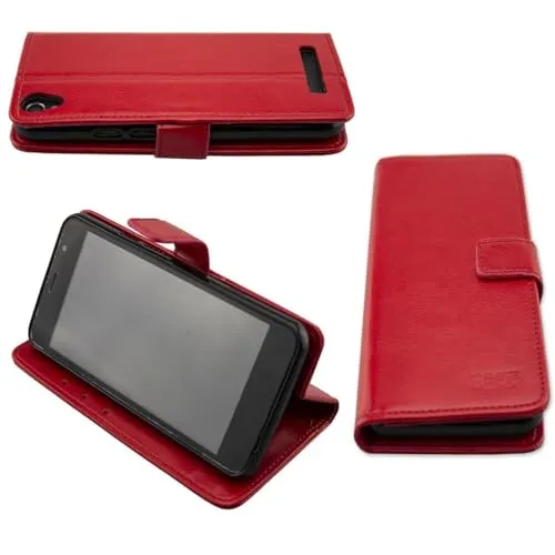 caseroxx Bookstyle Access 50 custodia portafoglio rossa
