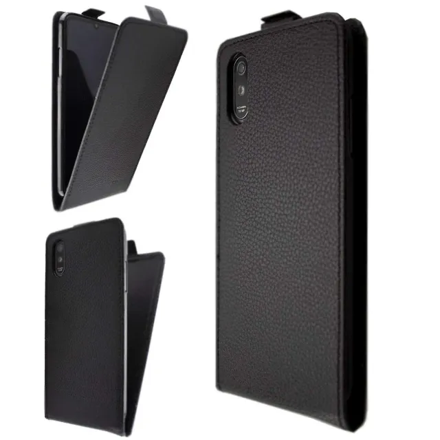 caseroxx Flip Cover Neffos C9 Max custodia nera