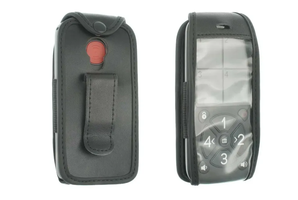 caseroxx Simvalley RX-800 custodia pelle nera finestra