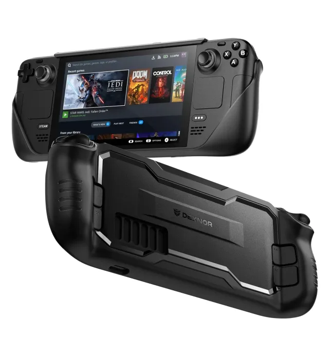 Dexnor Steam Deck cover nera TPU antiscivolo antiurto