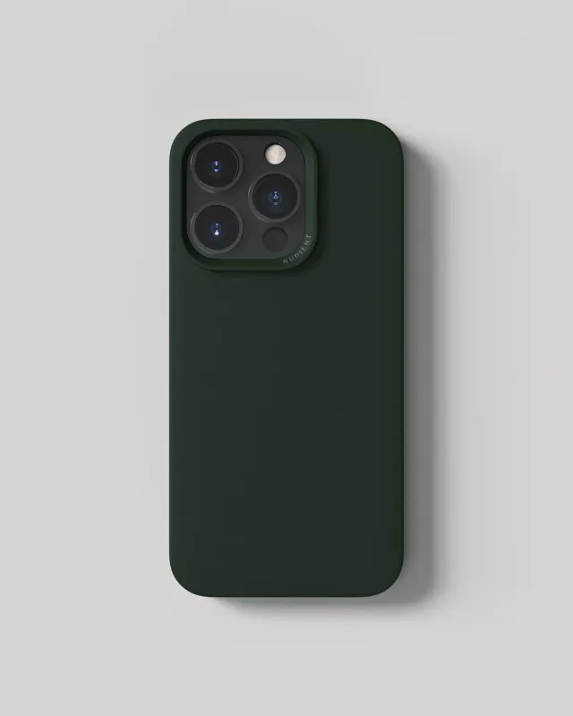 Nudient Thin Case cover iPhone 14 Pro verde senza MagSafe