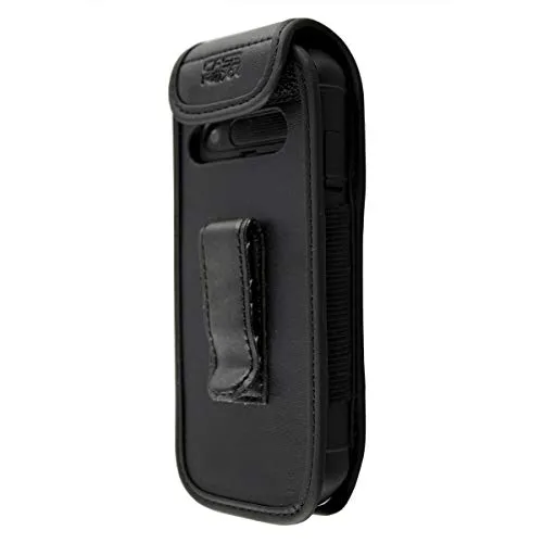 caseroxx Cat B26 borsello pelle clip cintura nero finestra