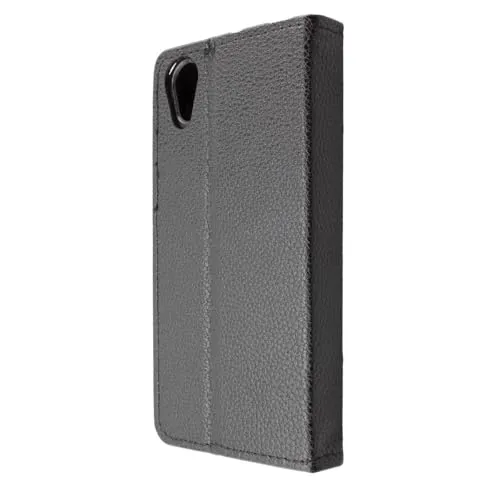 caseroxx Bookstyle Cover Cat S41 Custodia Nera Portacarte