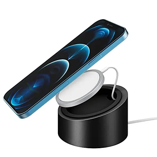 MoKo Supporto iPhone 12 Base Alluminio Nero Magnetico