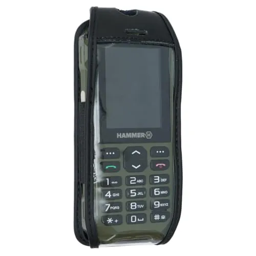 caseroxx custodia pelle Hammer 6 LTE cintura nera