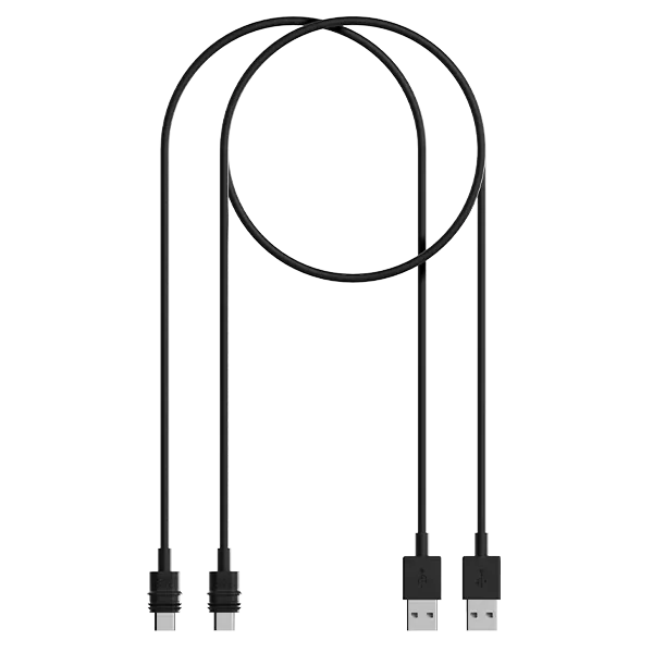 Quad Lock ricambio cavi USB-A USB-C 0,5+1,5m impermeabili