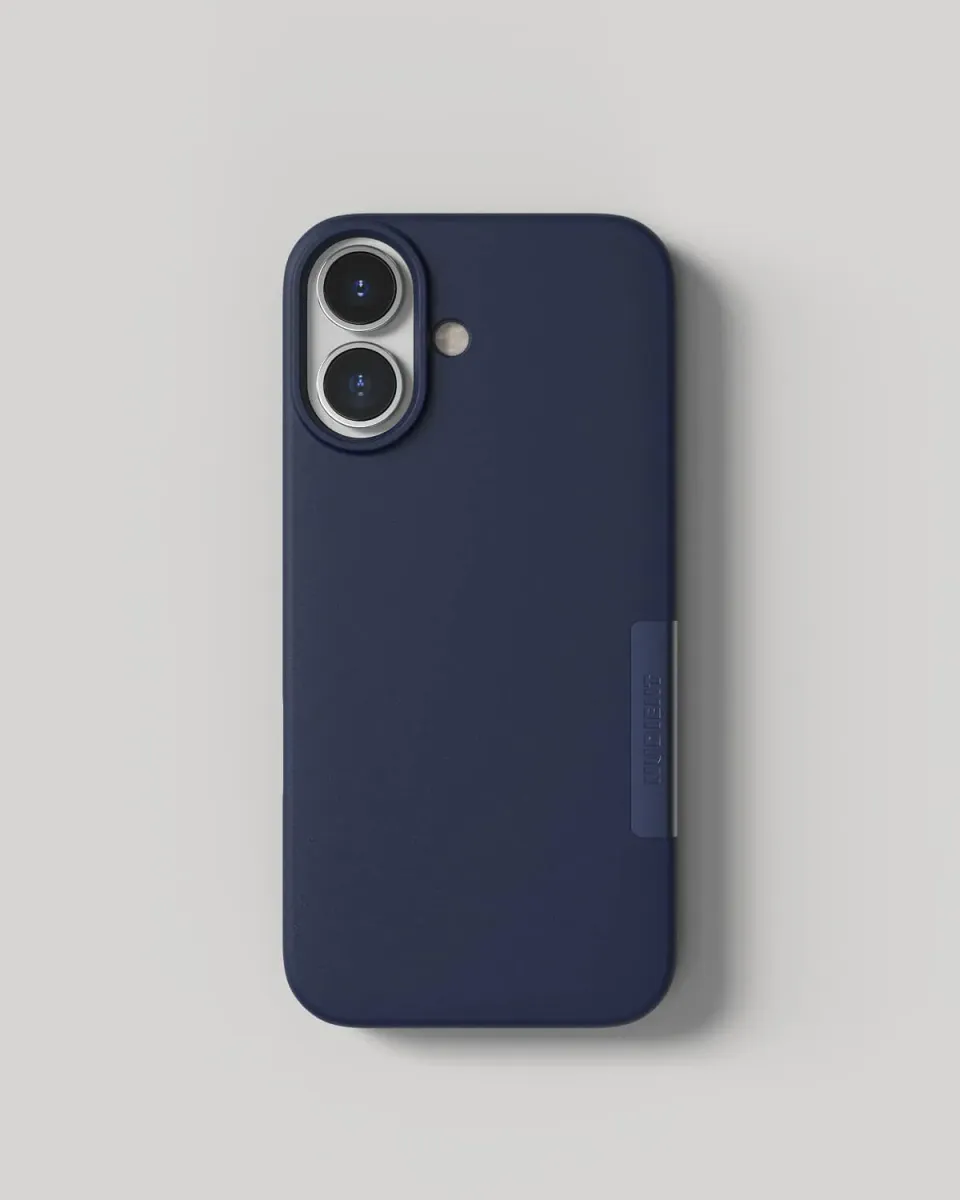 Nudient Thin Case cover iPhone 17 blu magnetica