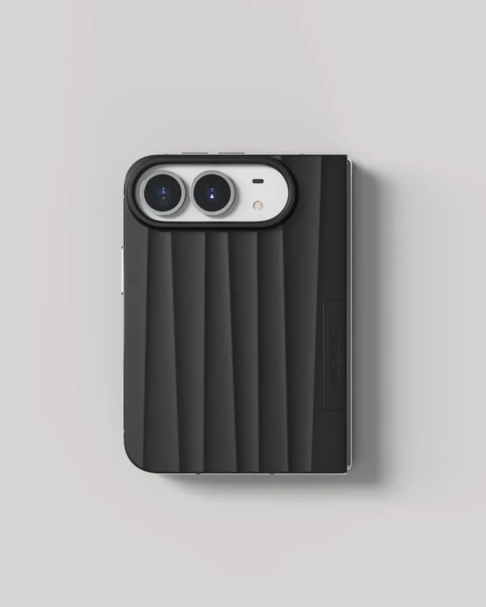 Nudient Slice Case cover iPhone Duo Ink Black MagSafe ultrasottile