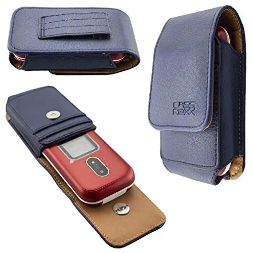 caseroxx Doro 6060 6061 marsupio pelle azzurro cintura