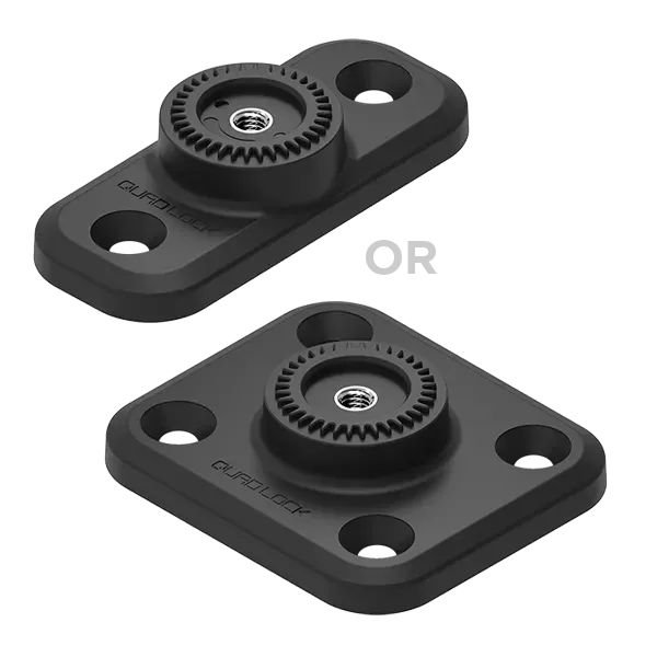 Quad Lock 360 Base Rettangolare Piatta supporto 2 fori