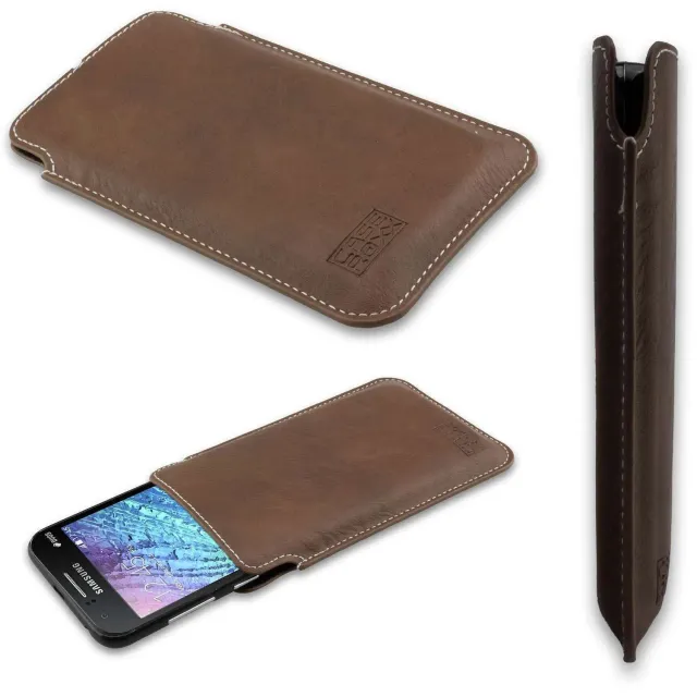 caseroxx Business-Line tasca Samsung Galaxy J1 marrone pelle