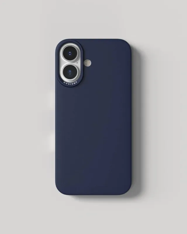 Nudient Thin Case iPhone 16 cover Ocean Blue MagSafe