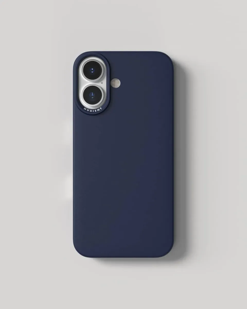 Nudient Thin Case iPhone 16 cover Ocean Blue MagSafe