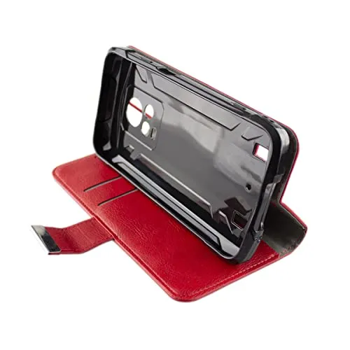 caseroxx Bookstyle custodia Cubot King Kong 7 rossa