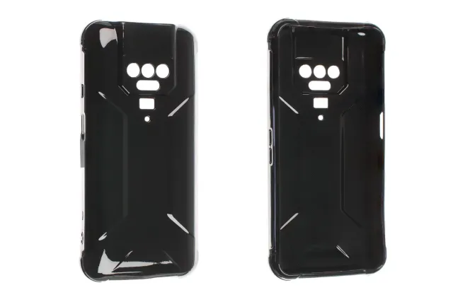 caseroxx TPU Custodia Cubot KingKong 8 nera antiurto