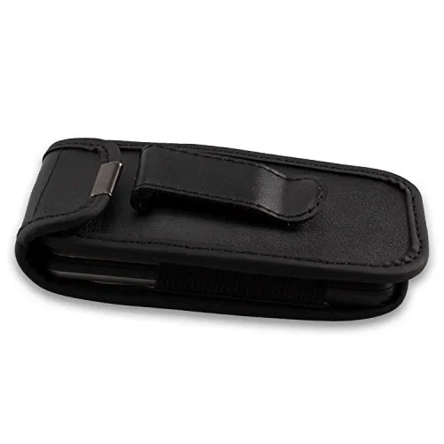 caseroxx Samsung E1120 borsello pelle nero clip cintura