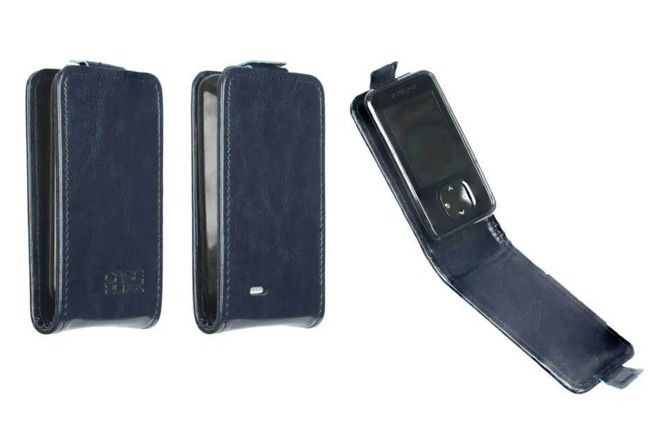 caseroxx G7 / ONE+ flip cover azzurra in finta pelle