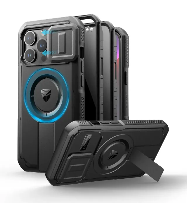 Dexnor iPhone 13 Pro 6,1 cover nera privacy stand