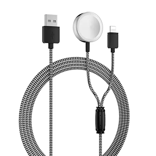 MoKo 2 in 1 cavo ricarica wireless magnetico nero