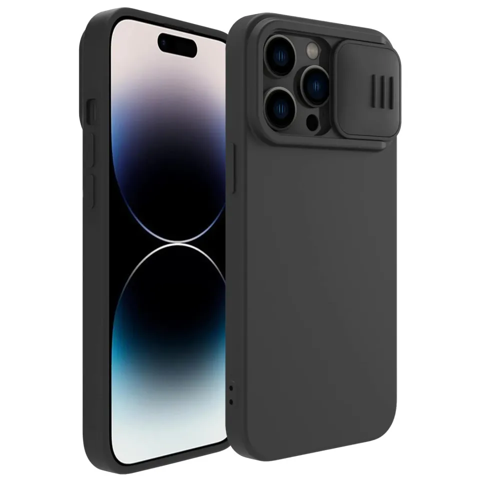 CloudValley iPhone 14 Pro Max cover silicone nero camera