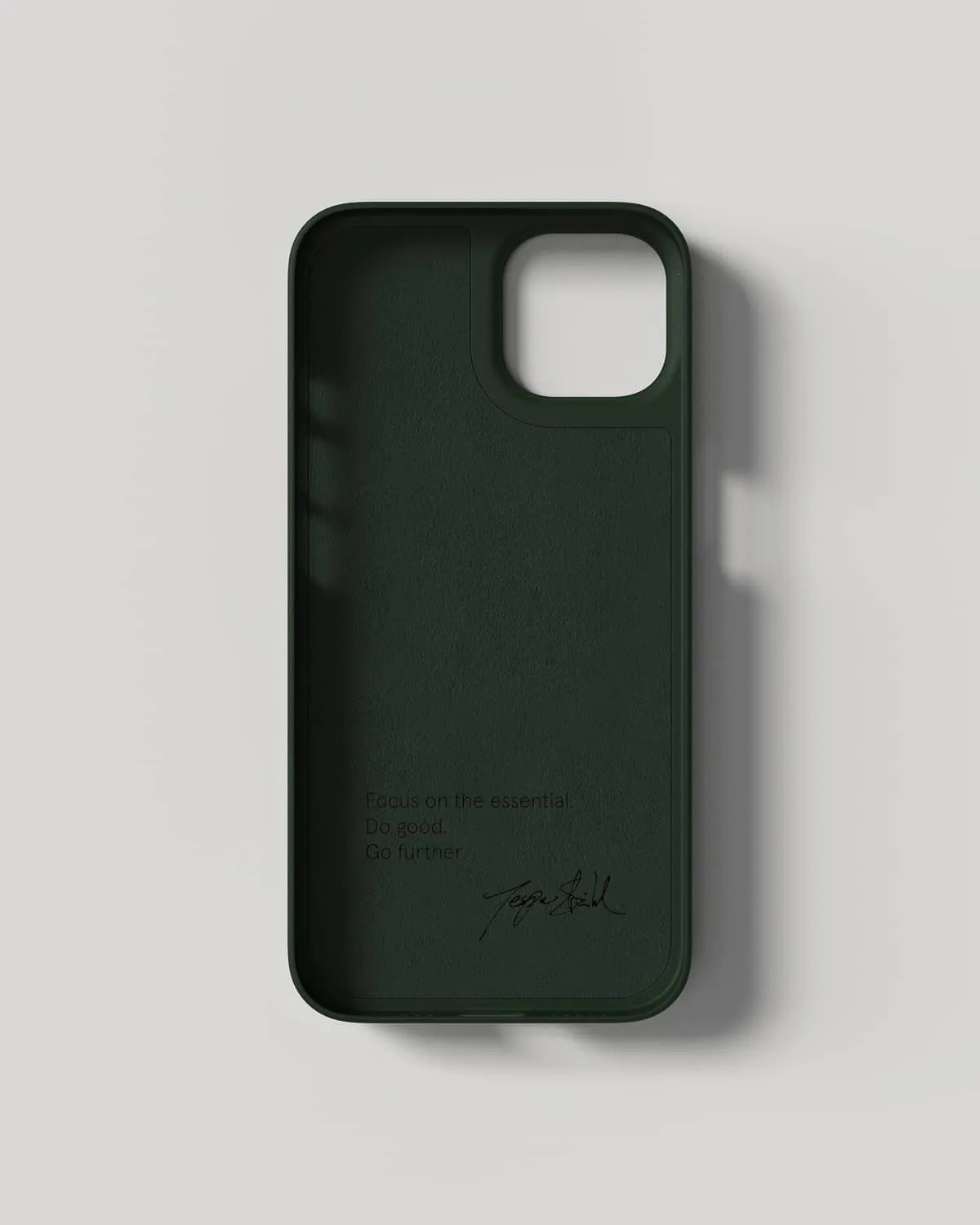 Nudient Thin Case iPhone 14 cover verde MagSafe