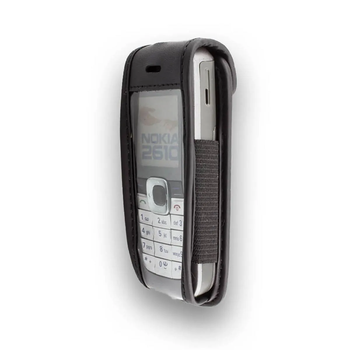 caseroxx Nokia 2610 2626 borsello pelle nero cintura