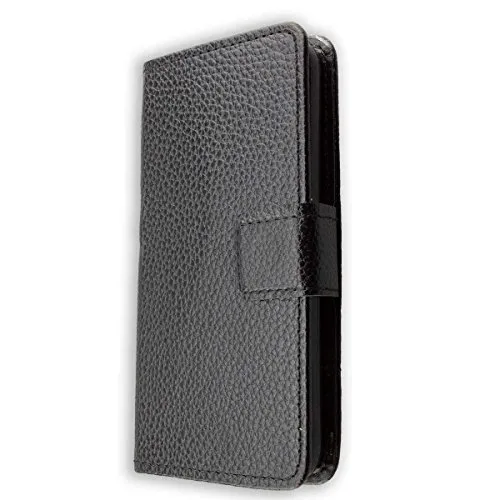 caseroxx Bookstyle Archos 40 Neon custodia portafoglio nera magnetica