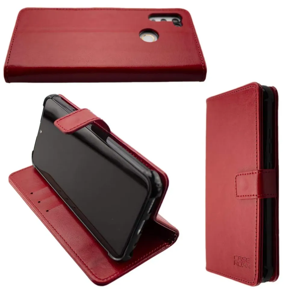 caseroxx Bookstyle Custodia per Gigaset GS4 Senior rossa portafoglio