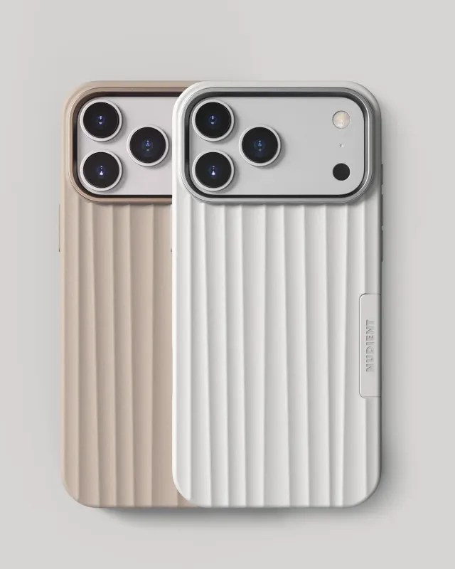 Nudient Bold Case iPhone 17 Pro Max cover set 2 pezzi beige
