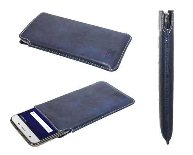 caseroxx Business-Line Huawei P30 Pro custodia tasca azzurra clip