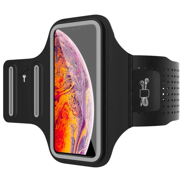 MoKo fascia braccio running smartphone 6,5 pollici nero