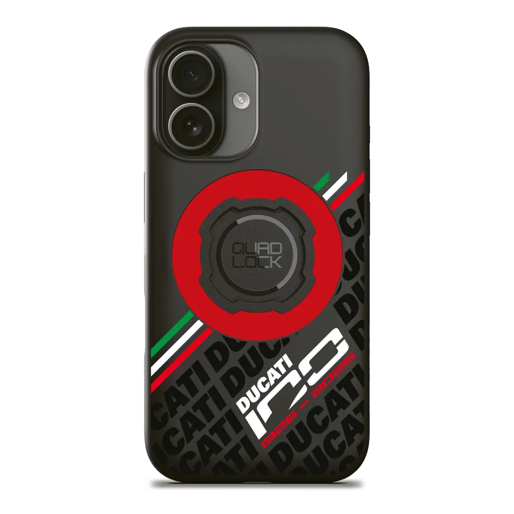 Quad Lock MAG Custodia Ducati 100 Years iPhone 16