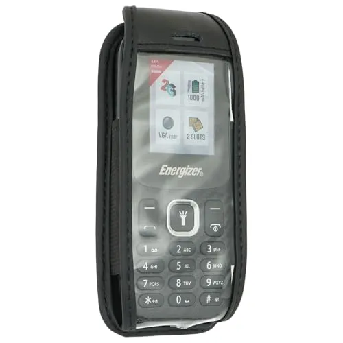 caseroxx Energizer E13 borsa in vera pelle nero
