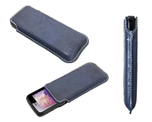 caseroxx Business-Line Wiko Riff custodia a tasca azzurra