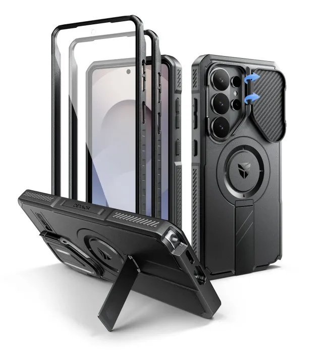 Dexnor Galaxy S26 Ultra cover nera MagSafe cavalletto
