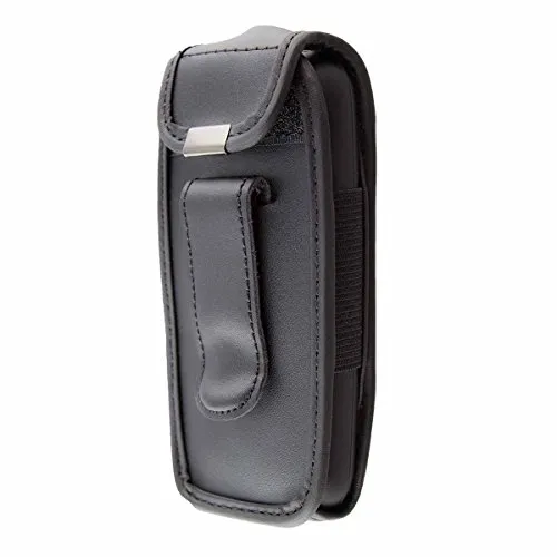 caseroxx Nokia 105 2017 marsupio cintura pelle nera finestra