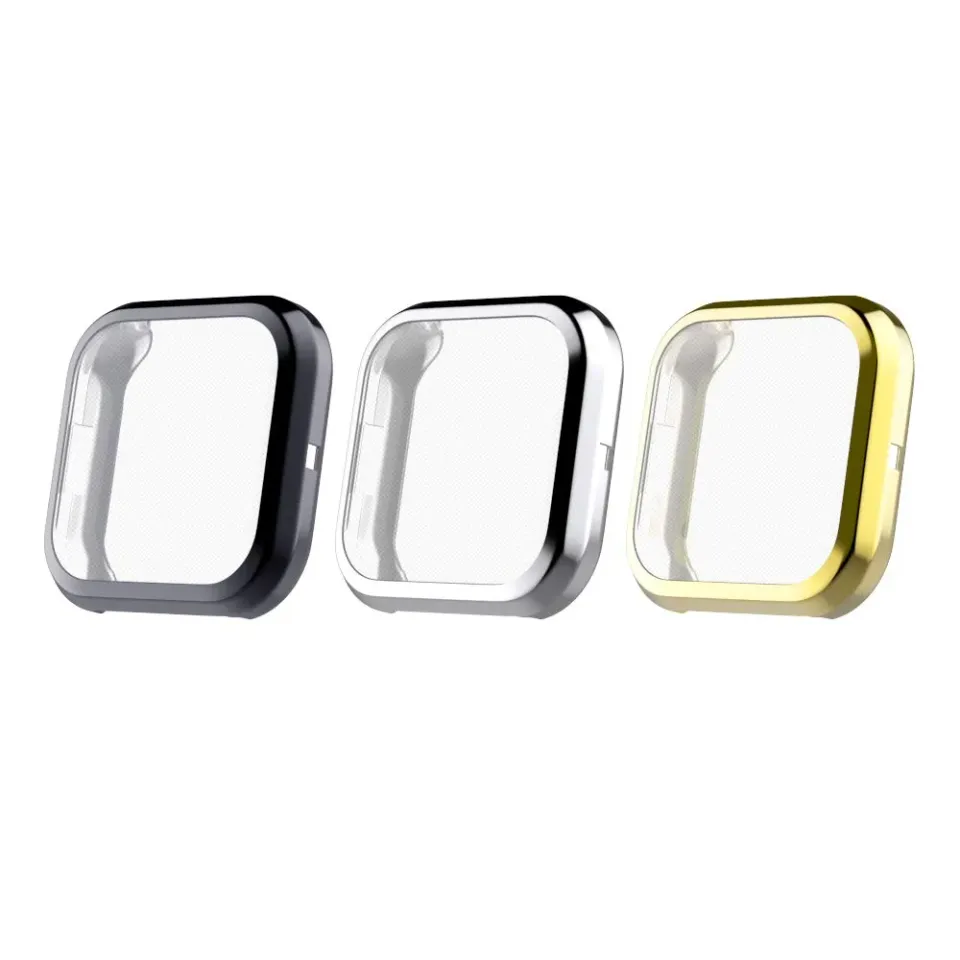 MoKo Versa 2 cover orologio 3 pezzi argento antiurto