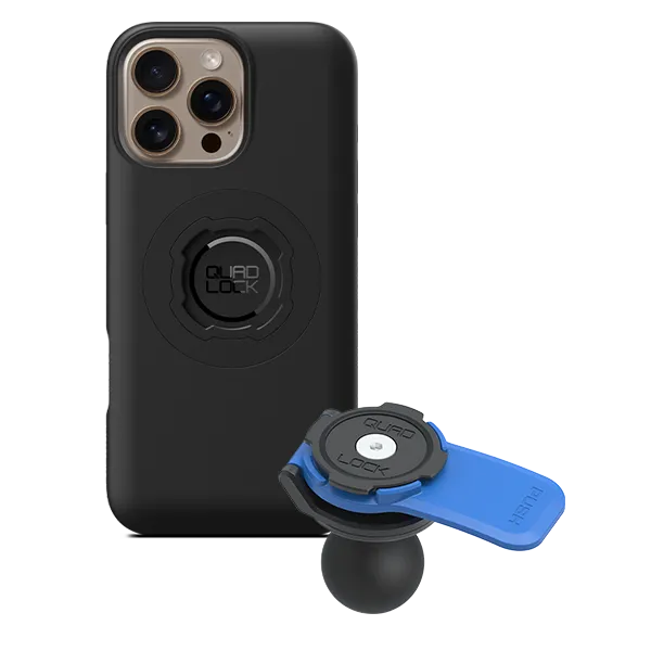 Quad Lock kit moto adattatore sfera 1" iPhone antivibrazione