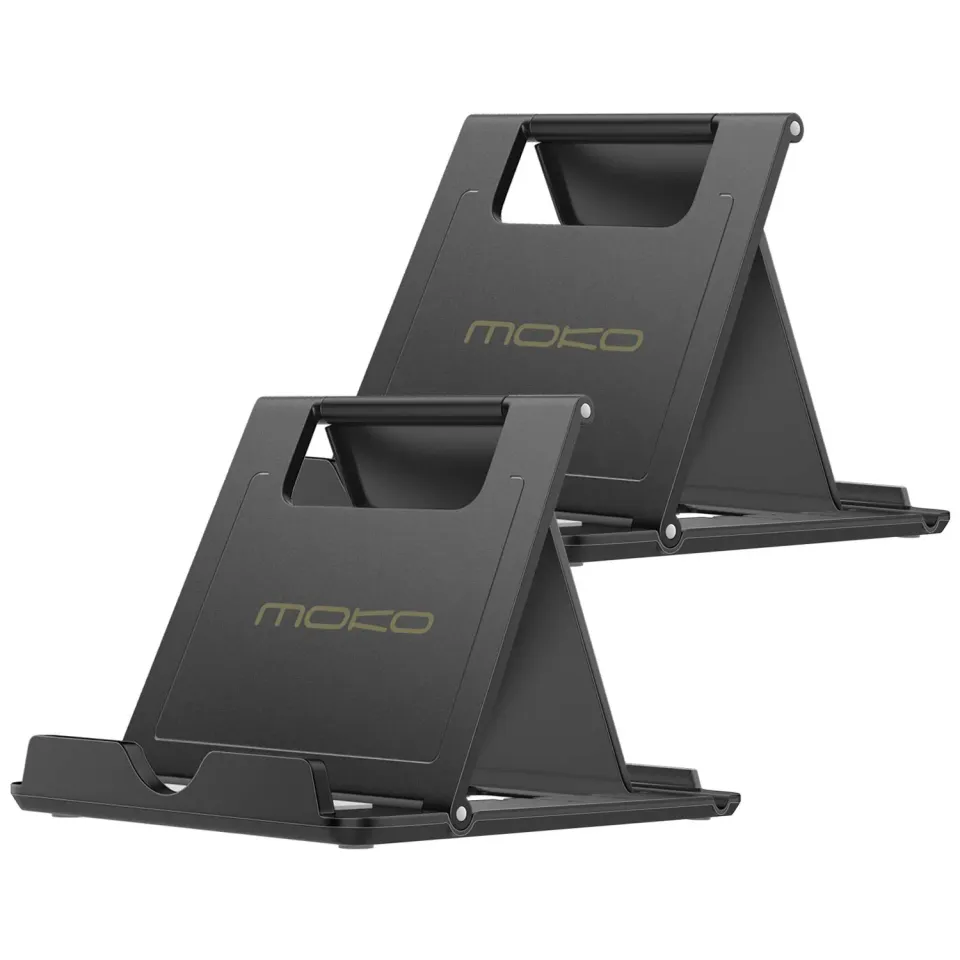 MoKo Supporto Cellulare Tablet 4-11" Pieghevole 2 Pezzi nero