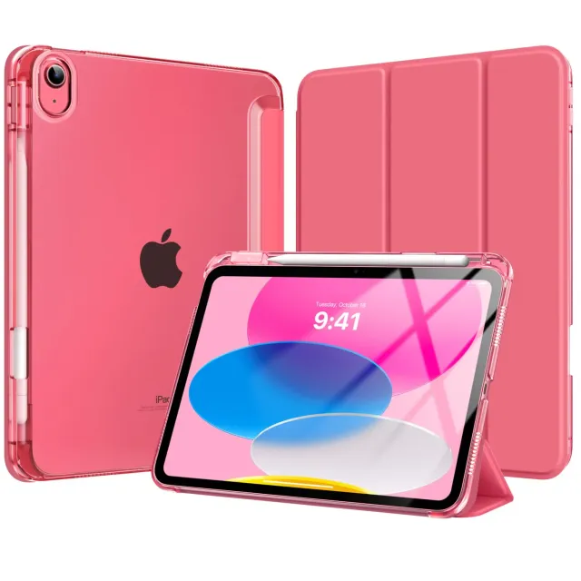 MoKo Cover iPad A16 11 10 Gen Anguria Rosa con Penna