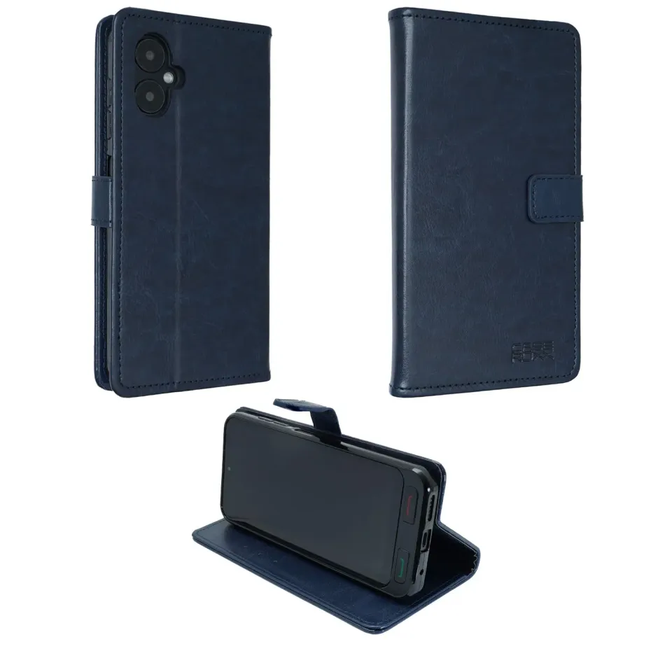 caseroxx Bookstyle SPC Zeus 2 Pro custodia portafoglio azzurro magnetica
