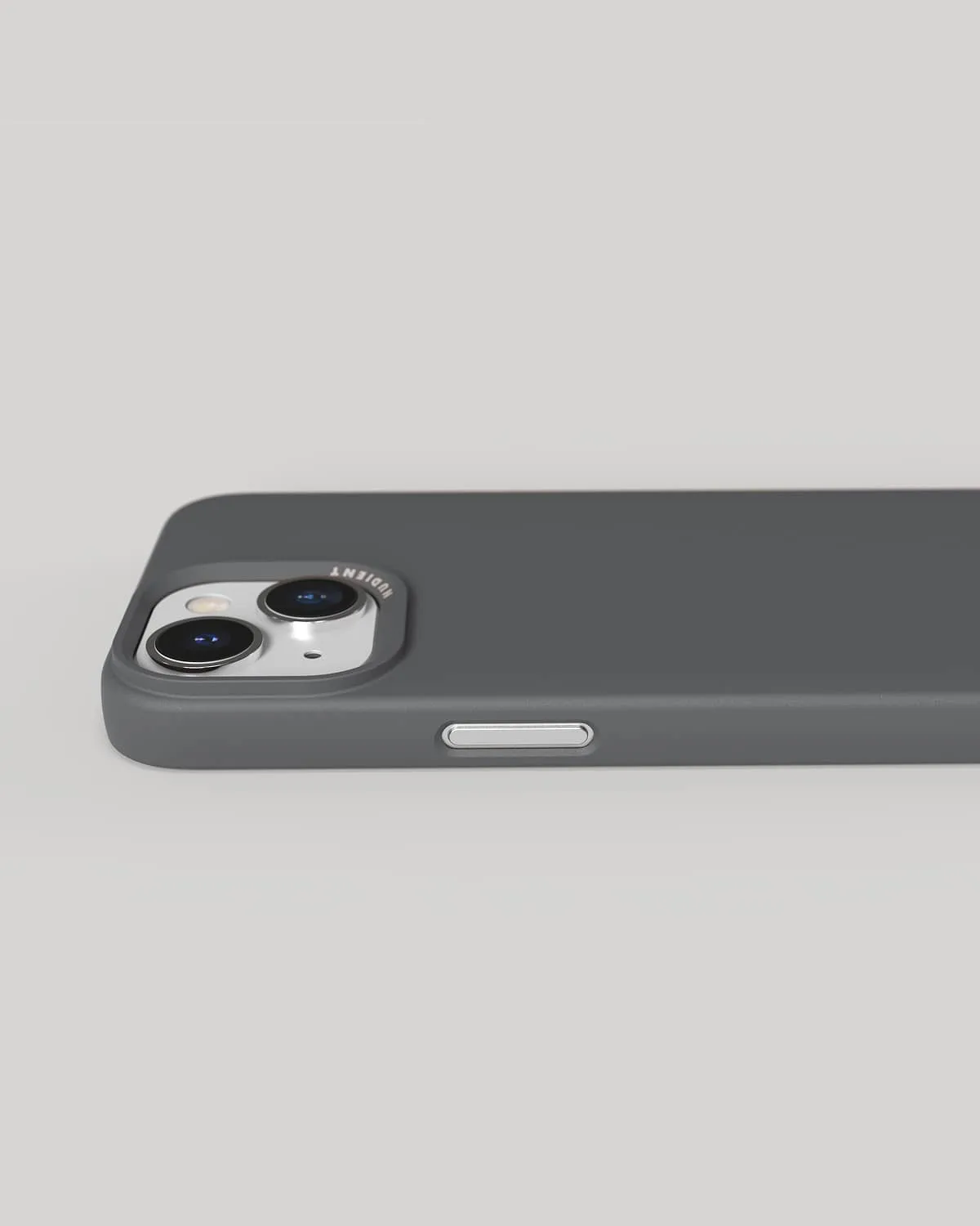 Nudient Thin Case custodia iPhone 15 Ash Grey MagSafe leggera
