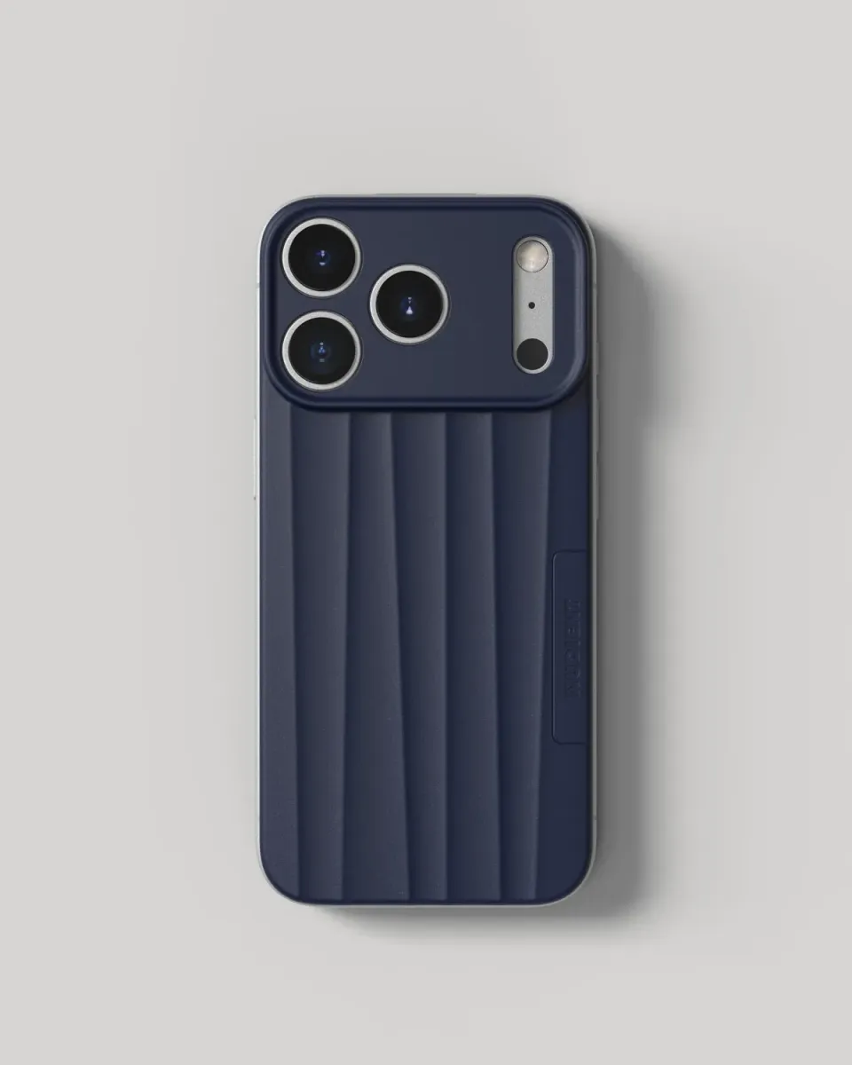 Nudient Slice Case cover iPhone 17 Pro blu MagSafe ultrasottile