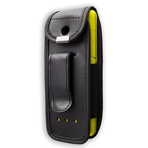 caseroxx Nokia 206 Borsello pelle nero da cintura
